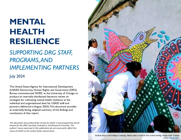 Mental Health Resilience: Extended Executive Summary