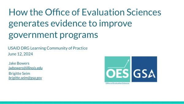OES Evaluation Mode - USAID