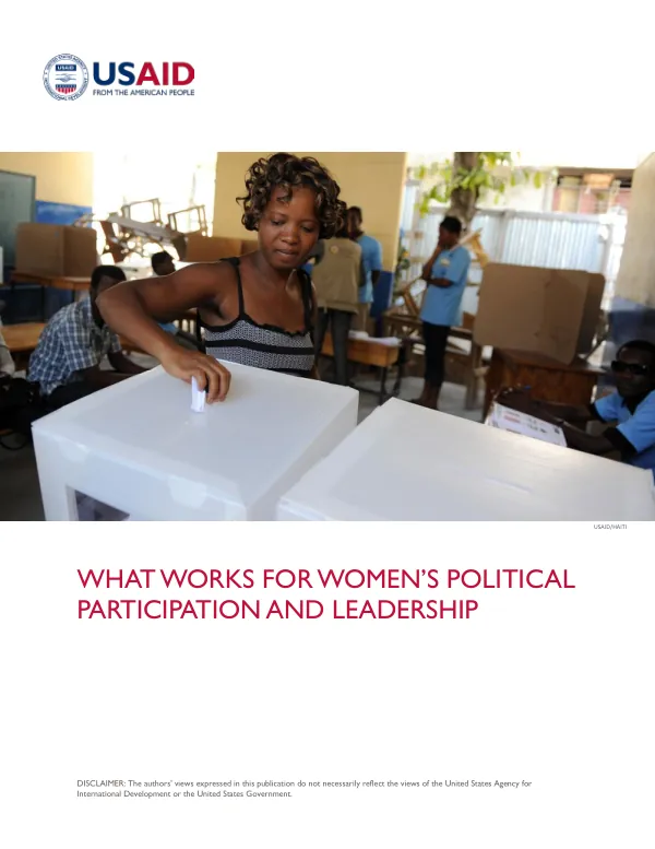 What Works for Women's Political Participation and Leadership