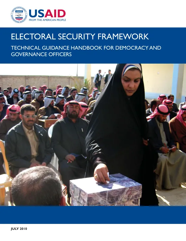 Electoral Security Framework Handbook
