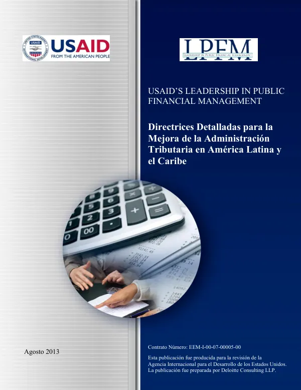 Detailed Guidelines for Improving Tax Administration in Latin America and the Caribbean