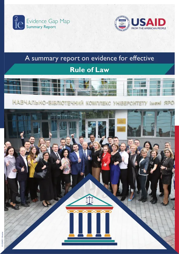 Evidence for Strengthening Rule of Law in LMICs: Insights from an Evidence Gap Map