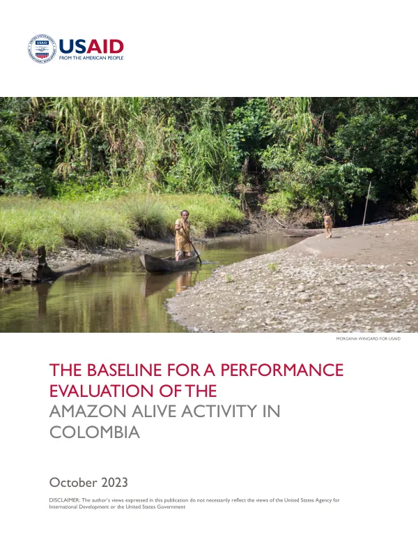 The Baseline for a Performance Evaluation of the Amazon Alive Activity in Colombia