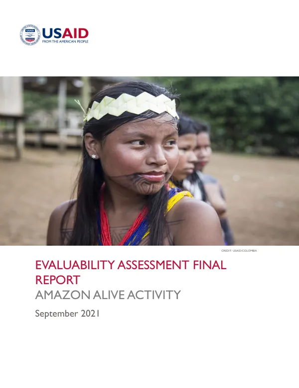Evaluability Assessment Final Report: Amazon Alive Activity