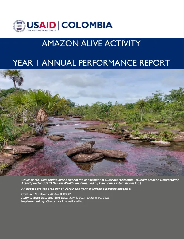 Amazon Alive Activity: Year 1 Annual Performance Report