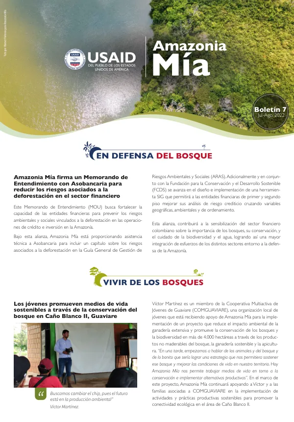Amazonia Mía Firma un Memorando de Entendimiento con Asobancaria para Reducir los Riesgos Asociados a la Deforestación en el Sector Financiero