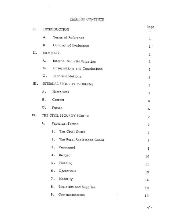 Final report of the public safety division, USAID/Costa Rica