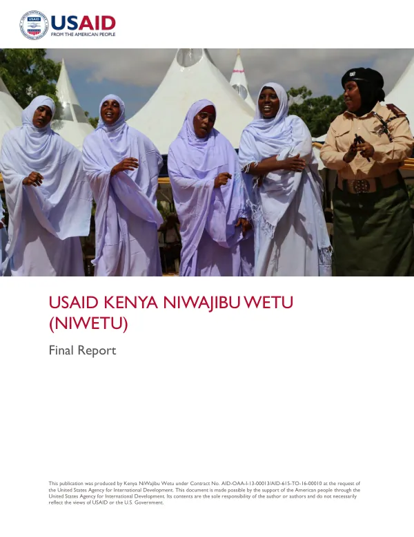 USAID Kenya niwajibu wetu (NIWETU) : final report