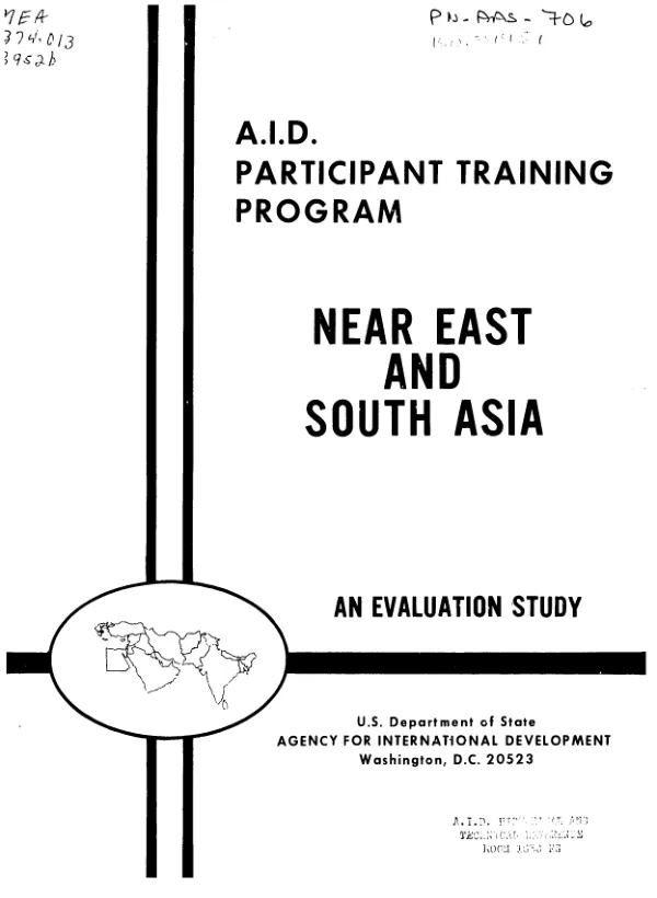 Regional report of an evaluation survey : participant training in Near East and South Asia