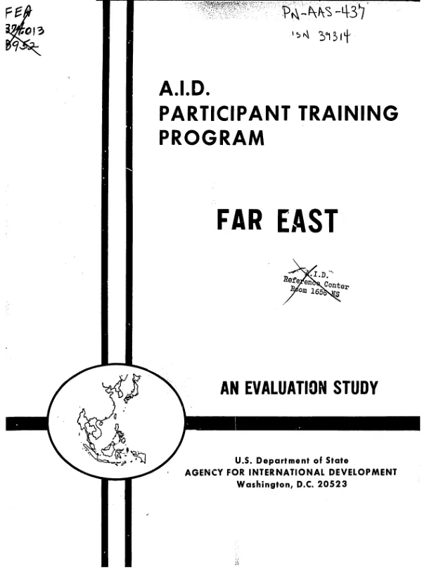 Regional report of an evaluation survey : participant training in the Far East