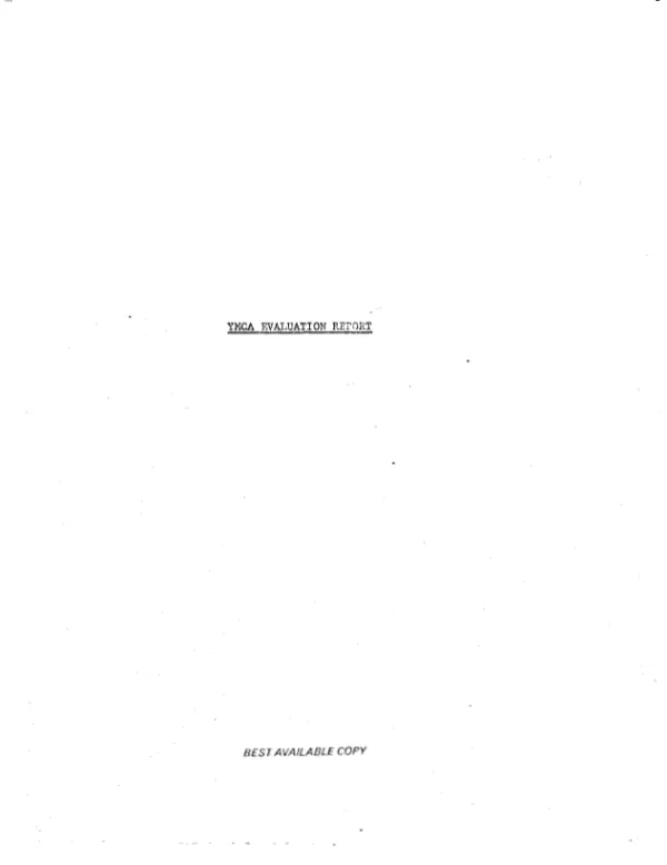 YMCA evaluation report