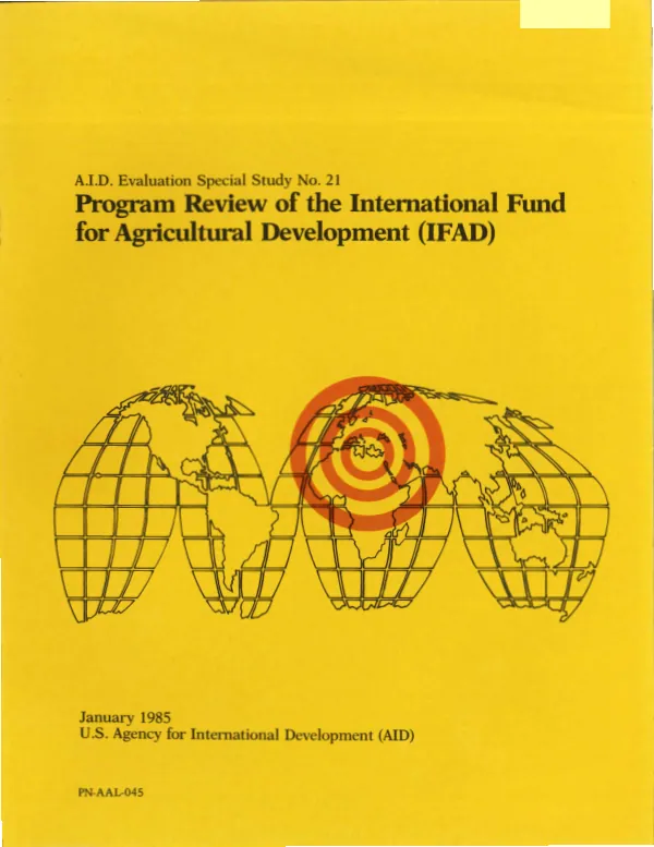 Program review of the International Fund for Agricultural Development (IFAD)