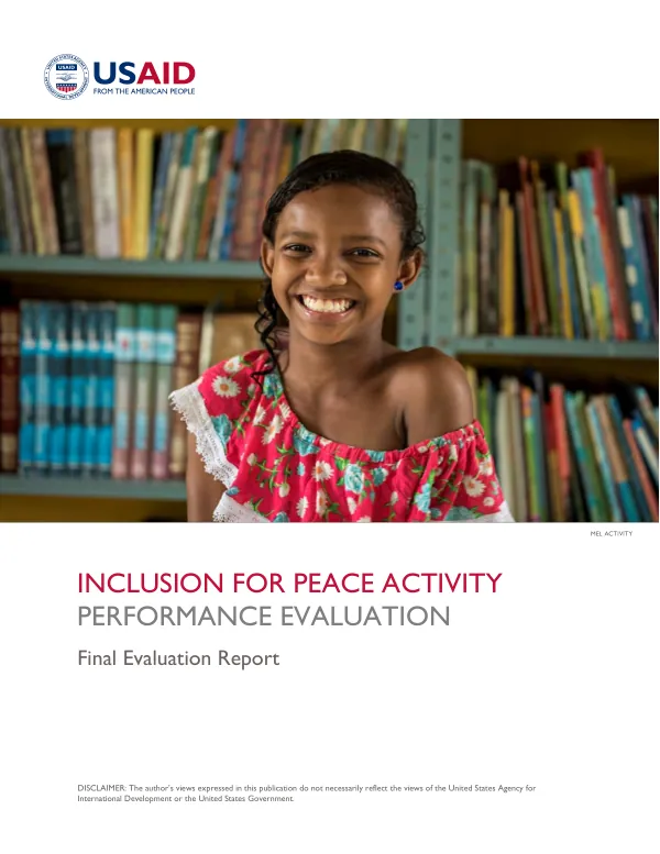 Inclusion for peace activity performance evaluation : final evaluation report