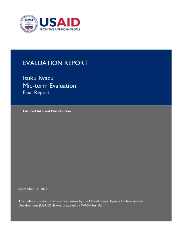 Evaluation report : isuku iwacu mid-term evaluation : final report