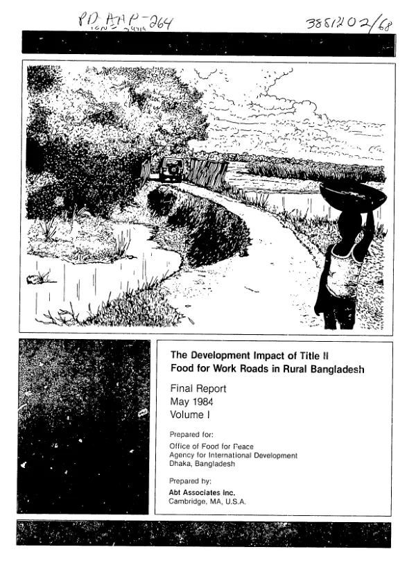 Development impact of Title II (CARE) Food for Work roads in rural Bangladesh : final report