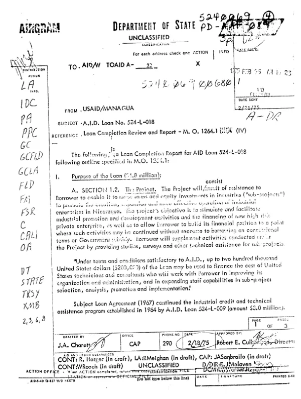 LOAN COMPLETION REVIEW REPORT - LOAN NO. 524-L-018