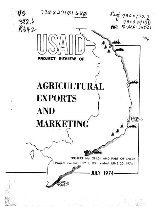 AGRICULTURAL EXPORTS AND MARKETING