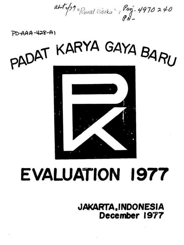 PADAT KARYA GAYA BARU : EVALUATION 1977