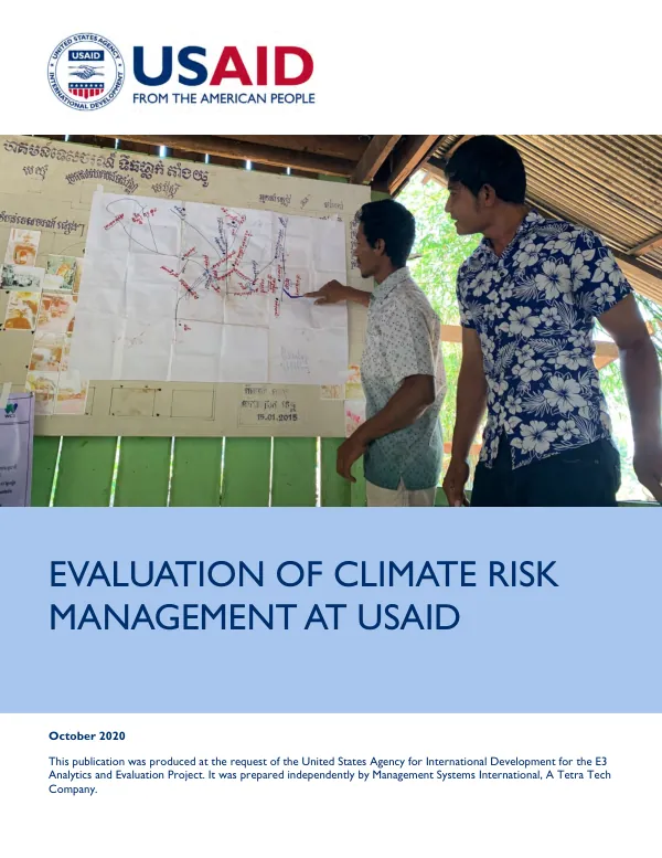 Evaluation of climate risk management at USAID