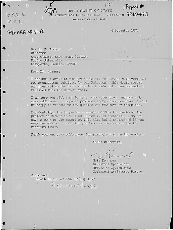 REVIEW OF PASA RE(ID) 1-67 : CONTROL OF VERTEBRATE PESTS (10/21/71- 10/22/71)