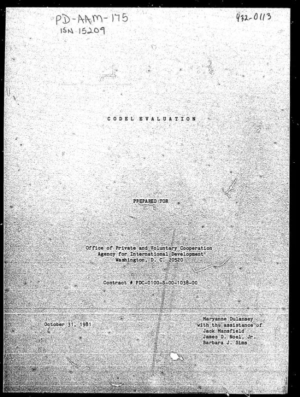 CODEL evaluation