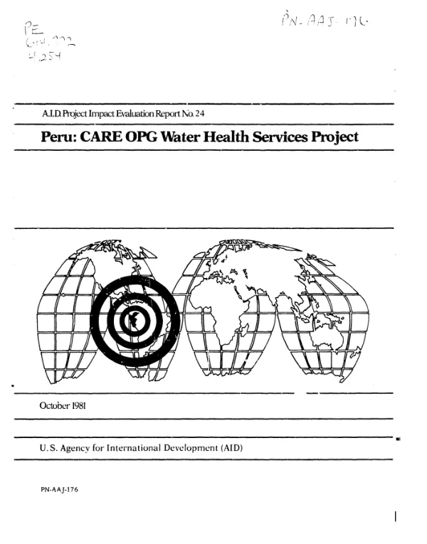 Peru : CARE OPG water health services project