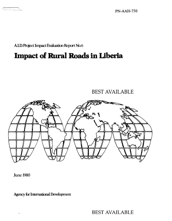 Impact of rural roads in Liberia