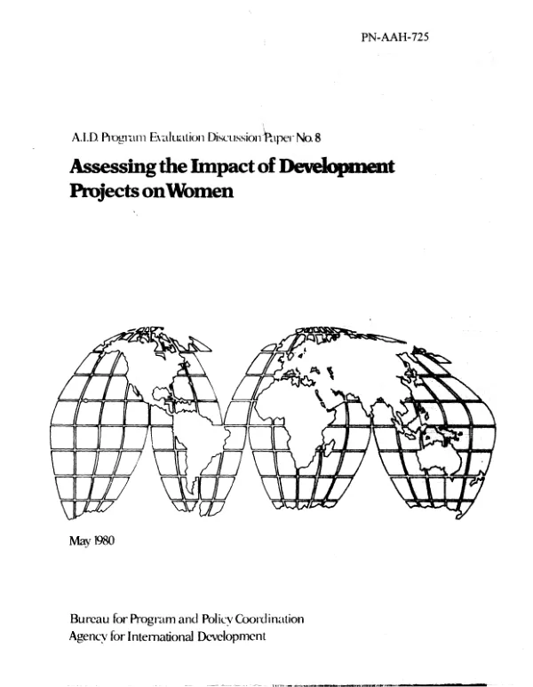Assessing the impact of development projects on women