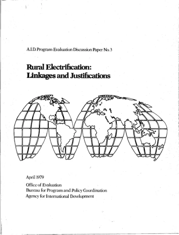 Rural electrification : linkages and justifications