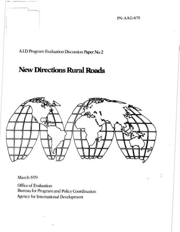 New directions : rural roads