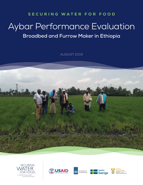 Aybar performance evaluation : broadbed and furrow maker in Ethiopia