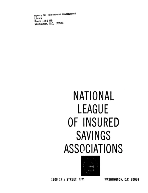 Bolivian savings and loan system; financial and administrative evaluation report