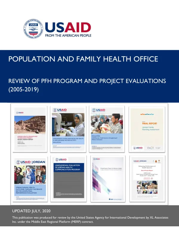 Population and family health office : review of PFH program and project evaluations (2005-2019)