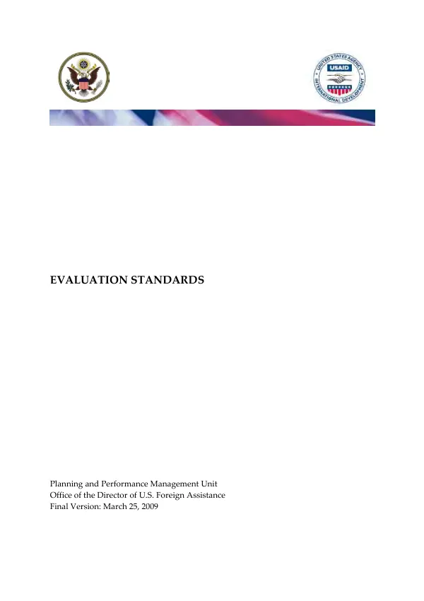 Evaluation standards