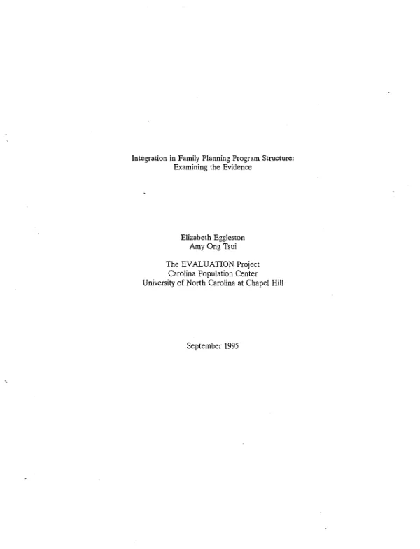 Mali closeout report : community water supply, sanitation, and small-scale agriculture