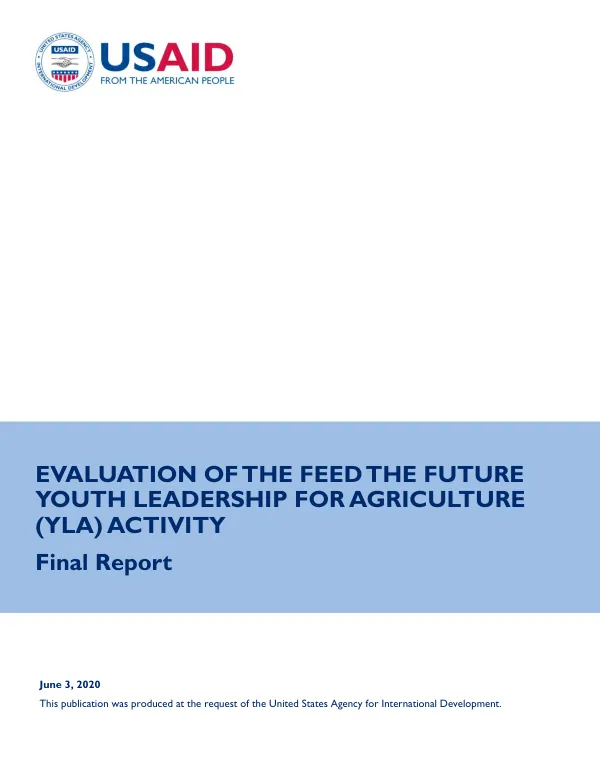 Youth leadership for agriculture (YLA) : end-of-activity evaluation