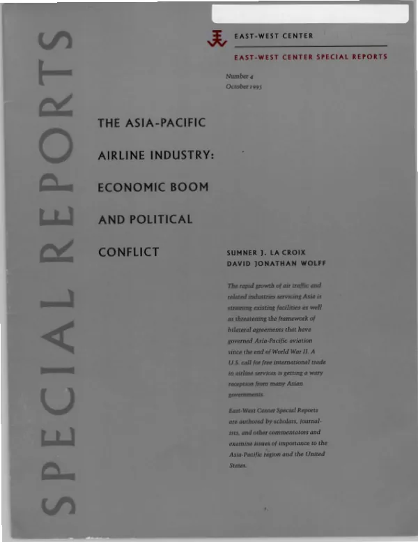 Asia-Pacific airline industry : economic boom and political conflict