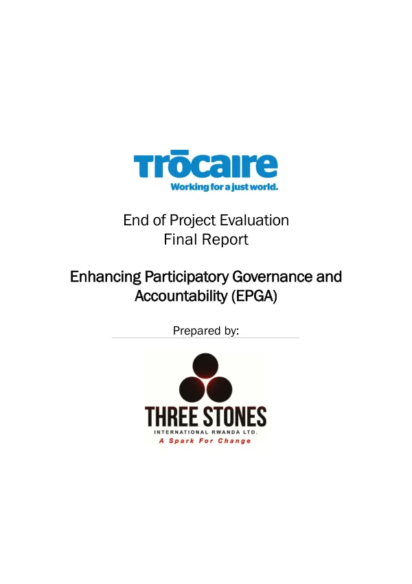 Trocaire end of project evaluation : enhancing participatory governance and accountability (EPGA)