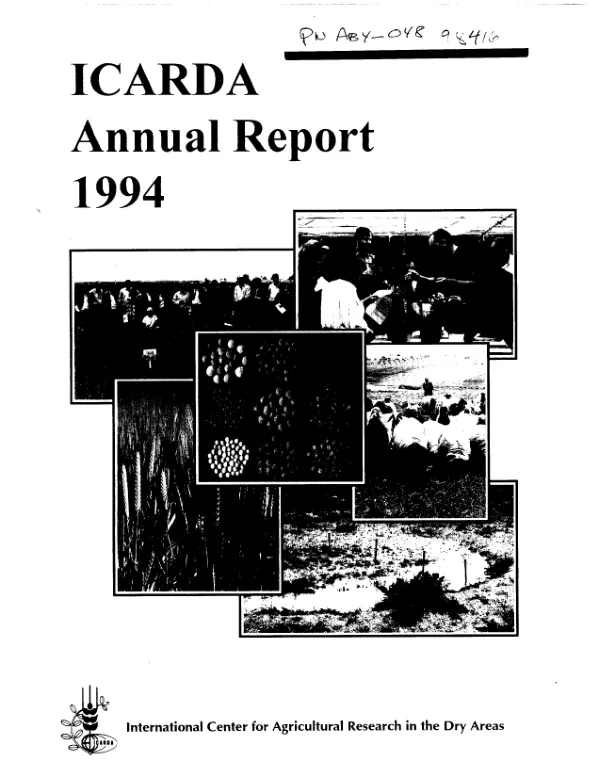ICARDA annual report 1994