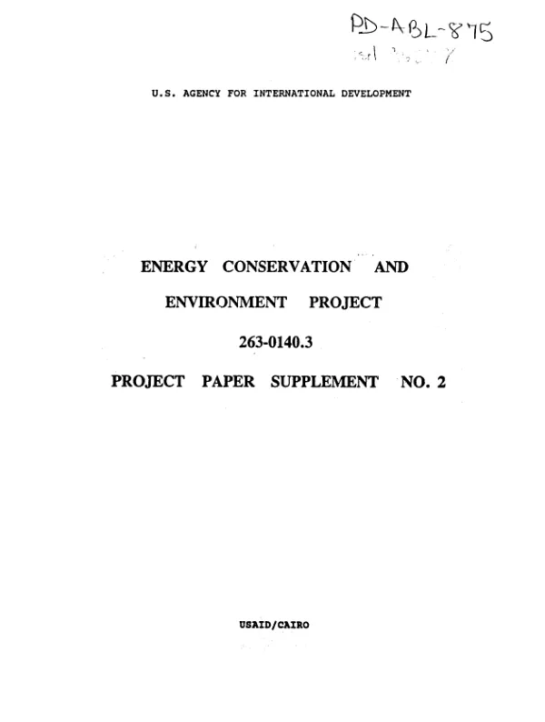 Energy conservation and environment : amendment no. 2
