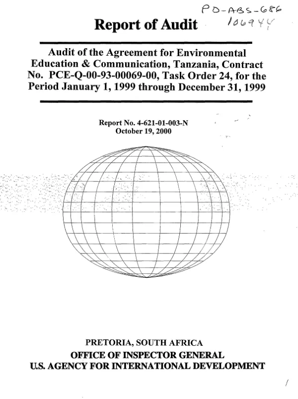 Joint evaluation of effectiveness and impact of the enabling development policy of the World Food Programme (WFP) : Bolivia country study, volume 2 [annexes]