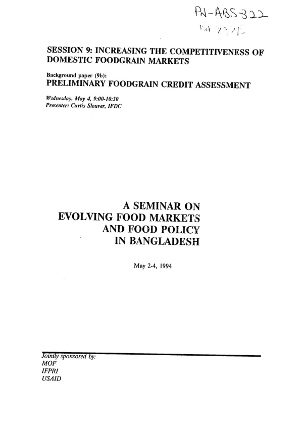 General management assistance contract (GMAC) : annual report, October 1, 2003 to September 30, 2004