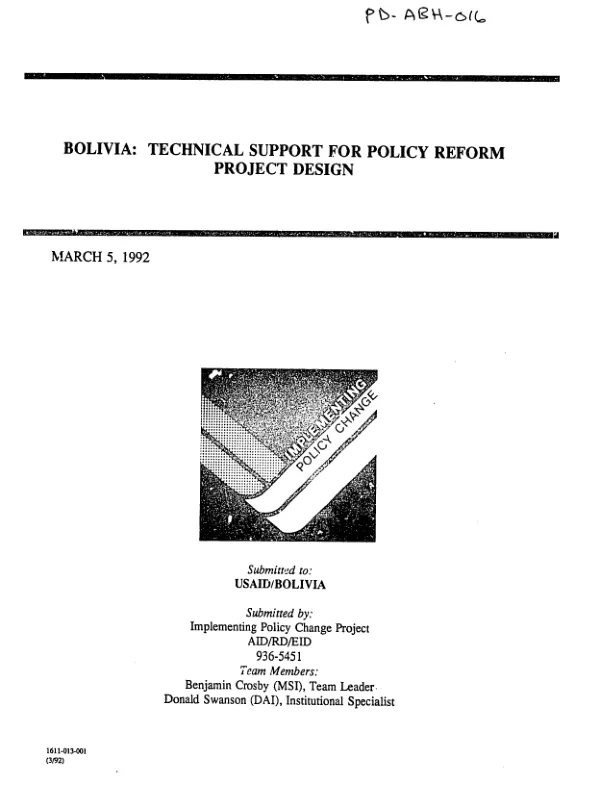 Technical report : tax reform and the business environment in Mozambique -- a review of private-sector concerns