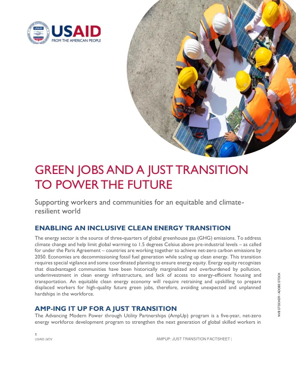 AmpUp: Just Transition Factsheet