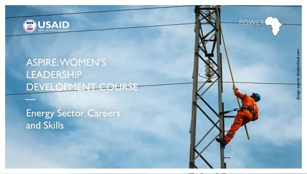 Professional Skills Development Course for Women in the Energy Sector