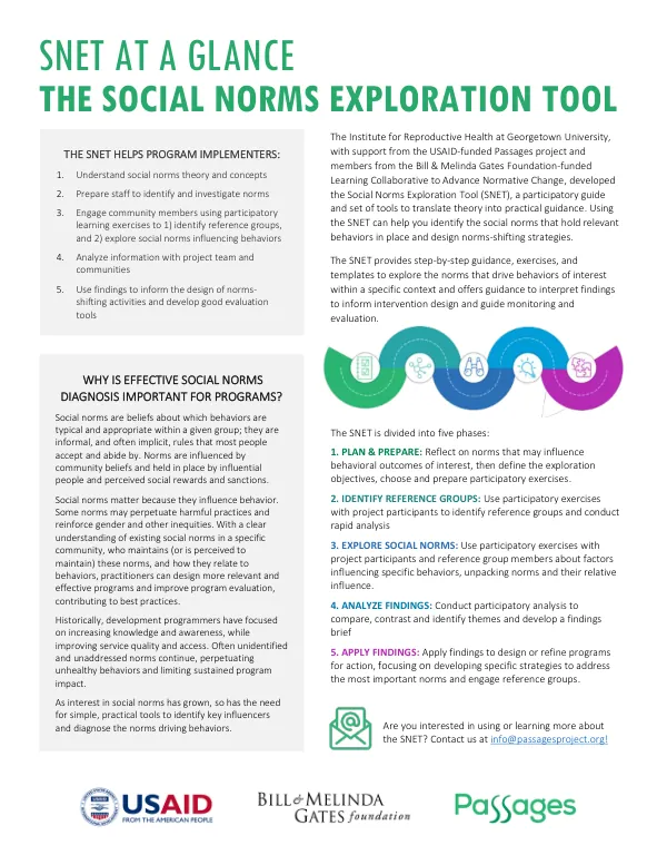 SNET at a Glance: The Social Norms Exploration Tool