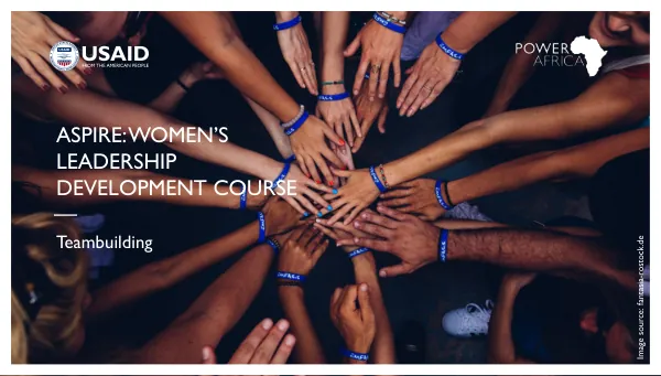 Professional Skills Development Course for Women in the Energy Sector