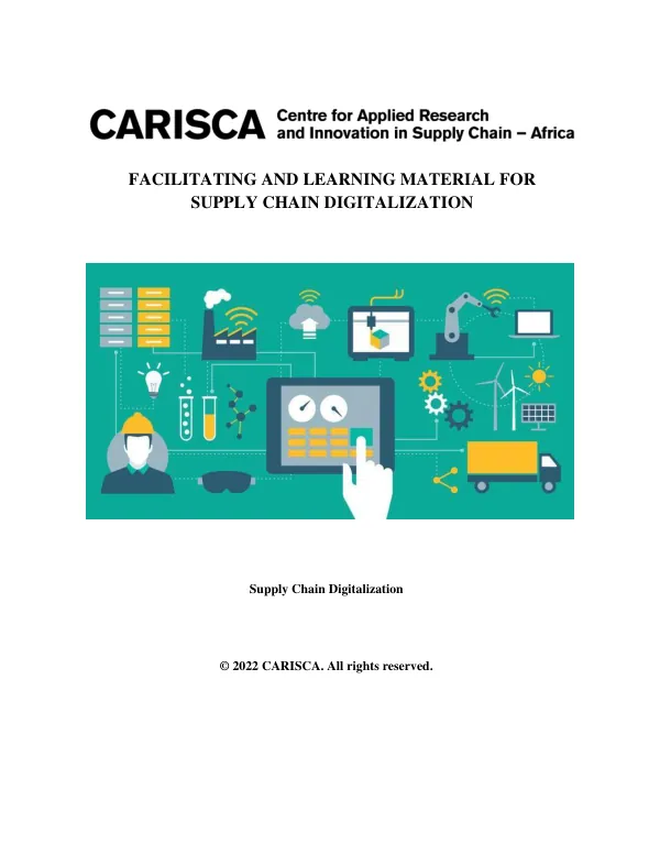 Facilitating and Learning Material for Supply Chain Digitalization
