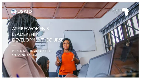 Professional Skills Development Course for Women in the Energy Sector