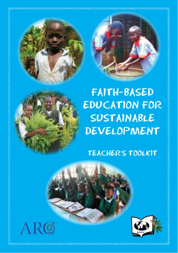 Faith-Based Education For Sustainable Development Teacher’s Toolkit